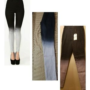 ombre skinny jeans